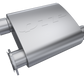 QTP 2.5in Weld-On 304SS Screamer Muffler Short Case w/Bolt-On QTEC Electric Cutout