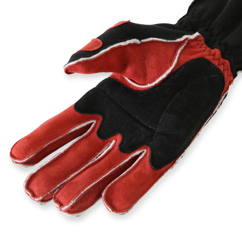 RaceQuip SFI-5 Red/Black XL Outseam w/ Closure Glove - Graveyard Performance