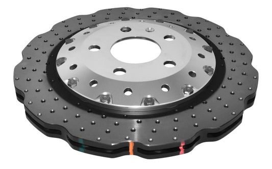 DBA 16-19 Audi R8 Iron Rotor Front 5000 Series Drilled Rotor w/Silver Hat - Graveyard Performance