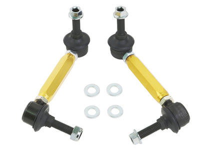 Whiteline Universal Sway Bar End Link Kit - 130-155mm Heavy Duty Adjustable - 10mm Ball Studs - Graveyard Performance