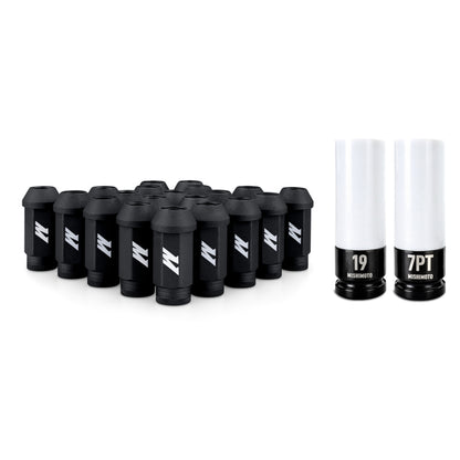 Mishimoto Steel Locking Lug Nuts M14x1.5 20pc Set Black - Graveyard Performance