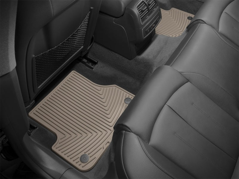 WeatherTech 12+ Audi A6/S6 Rear Rubber Mats - Tan - Graveyard Performance