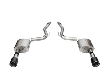 Corsa 2024 Ford Mustang GT Coupe 3in Sport Axle-Back Exhaust - 4.5in Carbon Fiber Tips