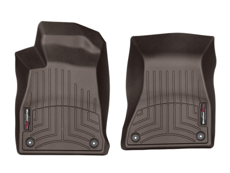 WeatherTech 2017+ Audi A4 Front FloorLiner - Cocoa - Graveyard Performance
