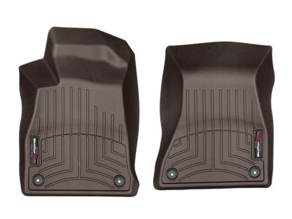 WeatherTech 2017+ Audi A4 Front FloorLiner - Cocoa - Graveyard Performance
