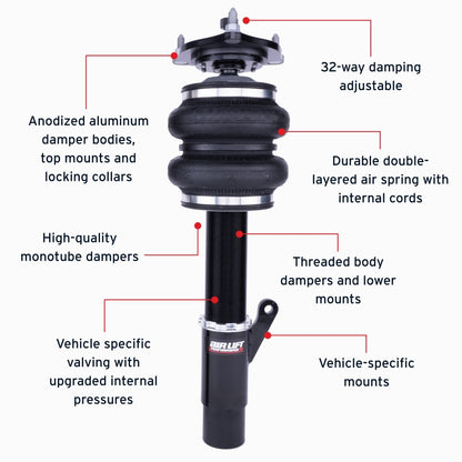 Air Lift Performance 18-25 Honda Accord Sedan Front Air Suspension Kit - Graveyard Performance