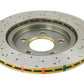 DBA 05-13 Ford Mustang GT/V6 Rear Drilled & Slotted 4000 Series Rotor w/ Gold Hat