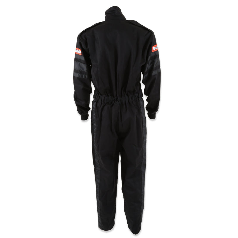 RaceQuip Black SFI-1 1-L Suit - Medium Tall - Graveyard Performance