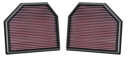 K&N Replacement Air Filter for 11-14 BMW M5/M6 4.4L V8 / 2015 M4/M3 3.0L I6  (2 per box) - Graveyard Performance