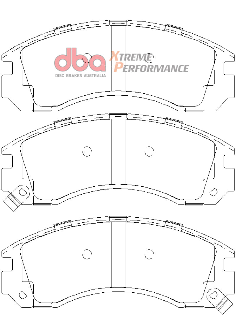 DBA 00-04 Mitsubishi Montero Sport XP650 Front Brake Pads - Graveyard Performance