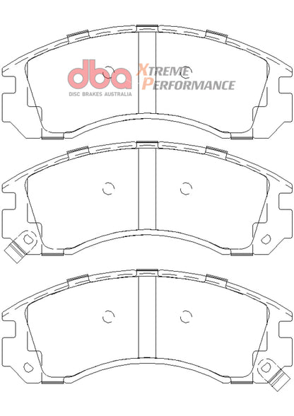 DBA 00-04 Mitsubishi Montero Sport XP650 Front Brake Pads - Graveyard Performance