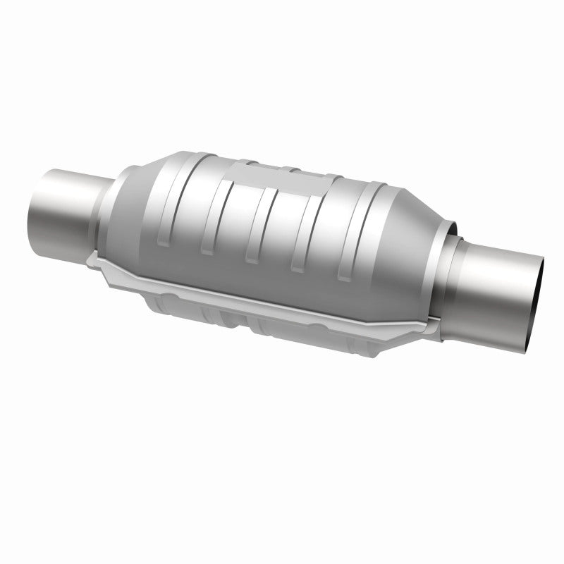 MagnaFlow Conv Univ 3in Inlet/Outlet Center/Center Round 9in Body L x 5.125in W x 13in Overall L - Graveyard Performance