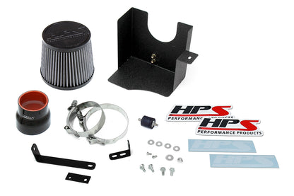 HPS Performance Air Intake Kit with Heat Shield, Black, 827-515WB