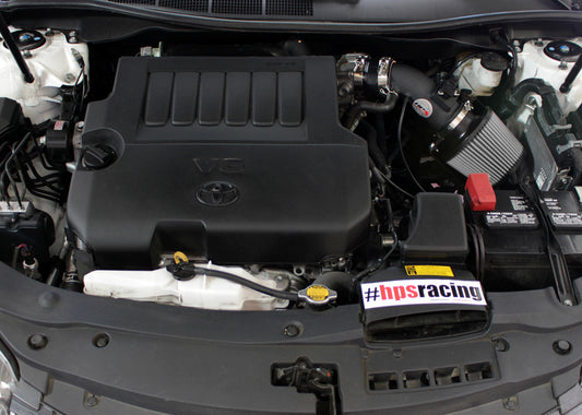 HPS Performance Air Intake Kit with Heat Shield, Black, 827-534WB