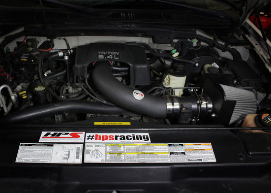 HPS Performance Air Intake Kit with Heat Shield, Black, 827-540WB