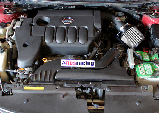 HPS Performance Air Intake Kit with Heat Shield, Black, 827-546WB