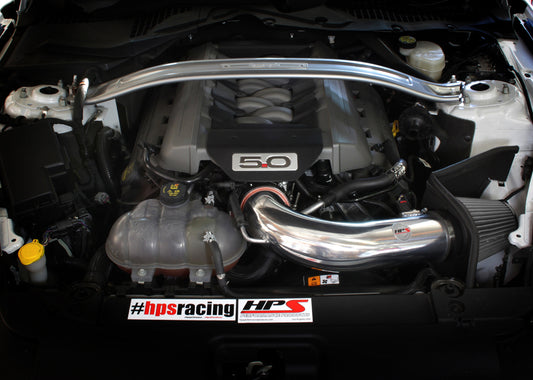 HPS Performance Air Intake Kit with Heat Shield, Blue, 827-556BL
