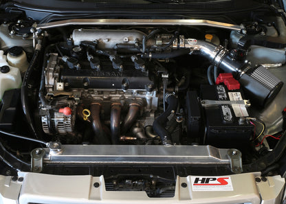 HPS Performance Air Intake Kit with Heat Shield, Polished, 827-570P