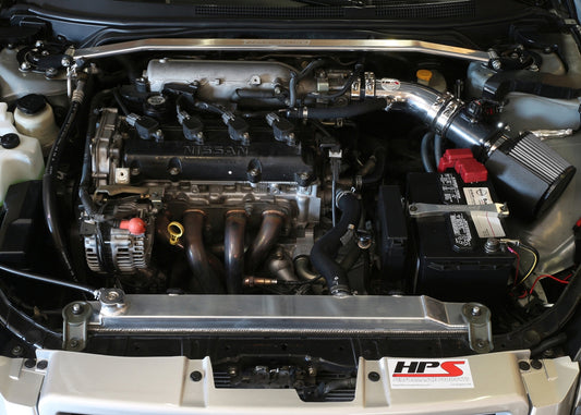 HPS Performance Air Intake Kit with Heat Shield, Polished, 827-570P