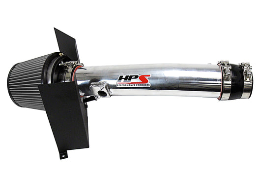 HPS Performance Air Intake Kit with Heat Shield Polished 827-583P