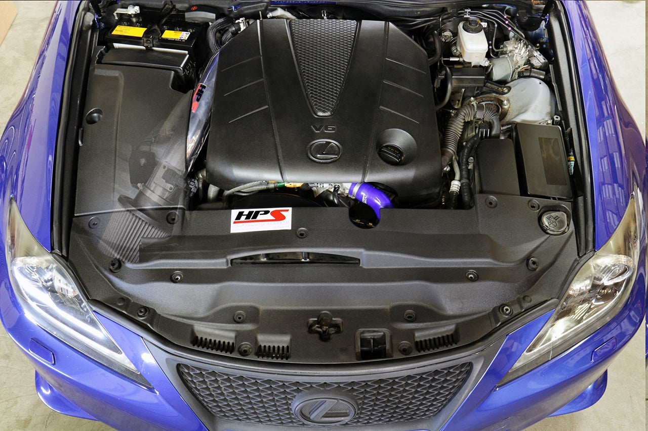 HPS Performance Air Intake Kit with Heat Shield, Black, 827-597WB