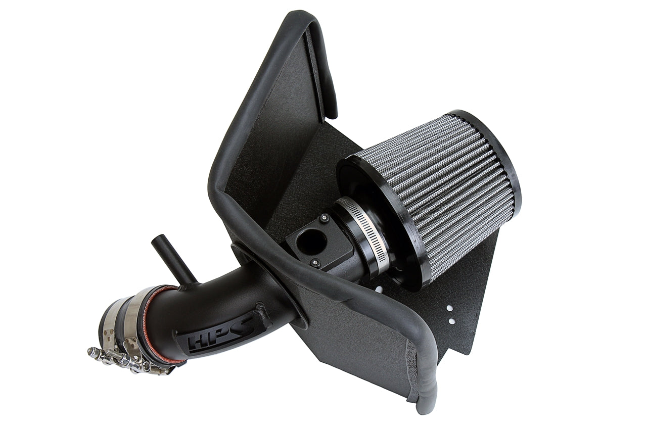 HPS Performance Air Intake Kit with Heat Shield Black 827-619WB