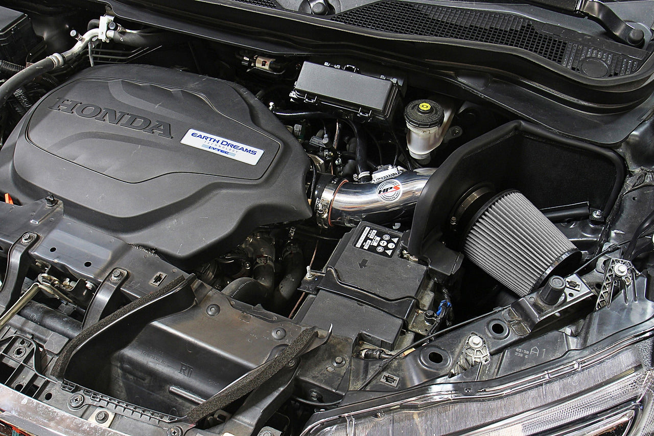 HPS Performance Air Intake Kit with Heat Shield, Blue, 827-621BL
