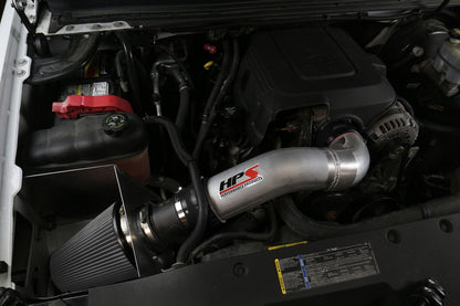 HPS Performance Air Intake Kit with Heat Shield, Red, 827-622R