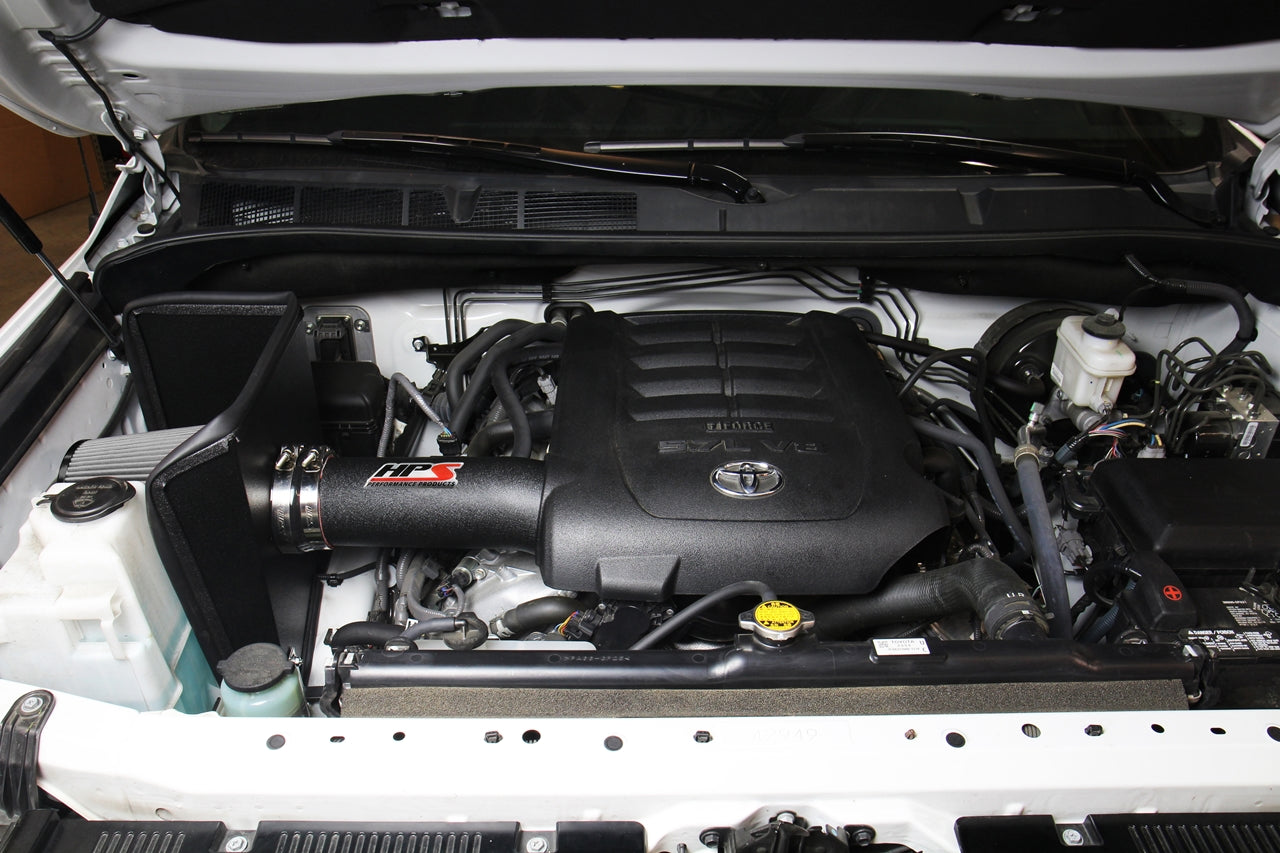 HPS Performance Air Intake Kit with Heat Shield, Black, 827-630WB