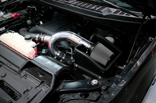 HPS Performance Air Intake Kit with Heat Shield, Blue, 827-634BL