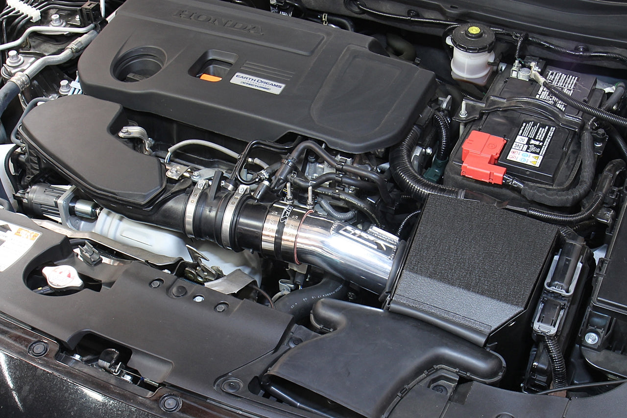 HPS Performance Air Intake Kit with Heat Shield, Blue, 827-656BL