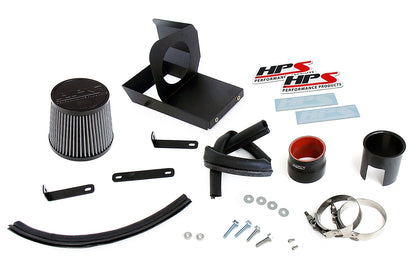 HPS Performance Air Intake Kit with Heat Shield, Polished, 827-675P