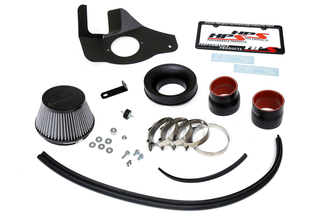 HPS Performance Air Intake Kit with Heat Shield, Polished, 827-682P