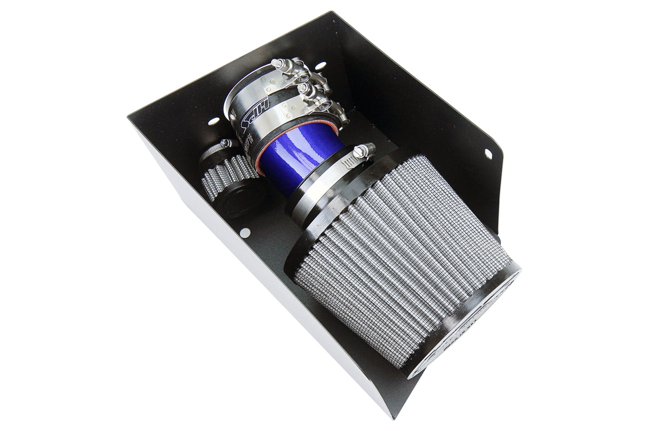 HPS Performance Air Intake Kit with Heat Shield Blue 827-685BL