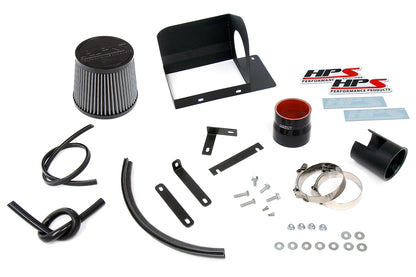HPS Performance Air Intake Kit with Heat Shield, Polished, 827-686P