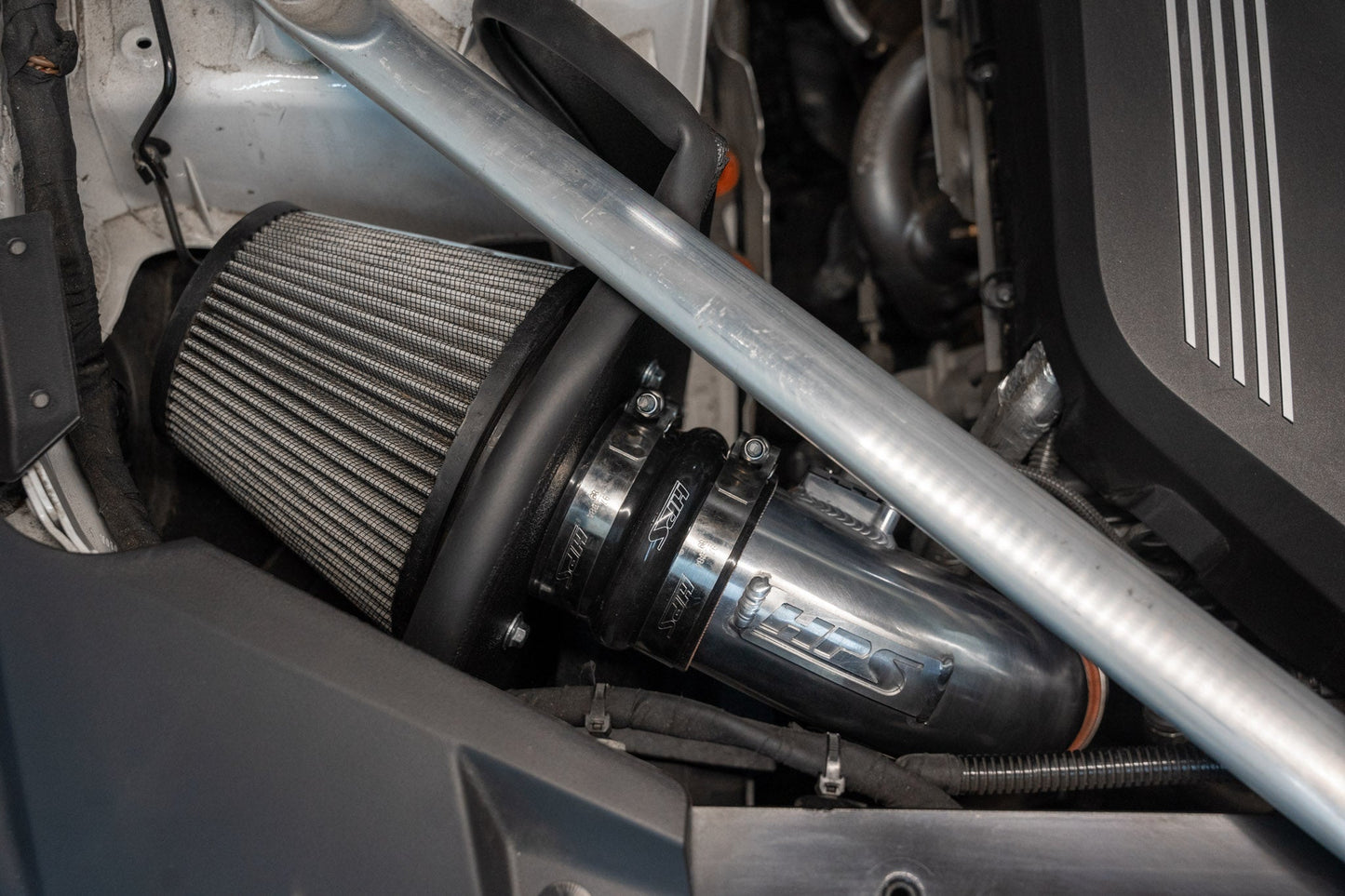 HPS Performance Air Intake Kit with Heat Shield, Red, 827-702R