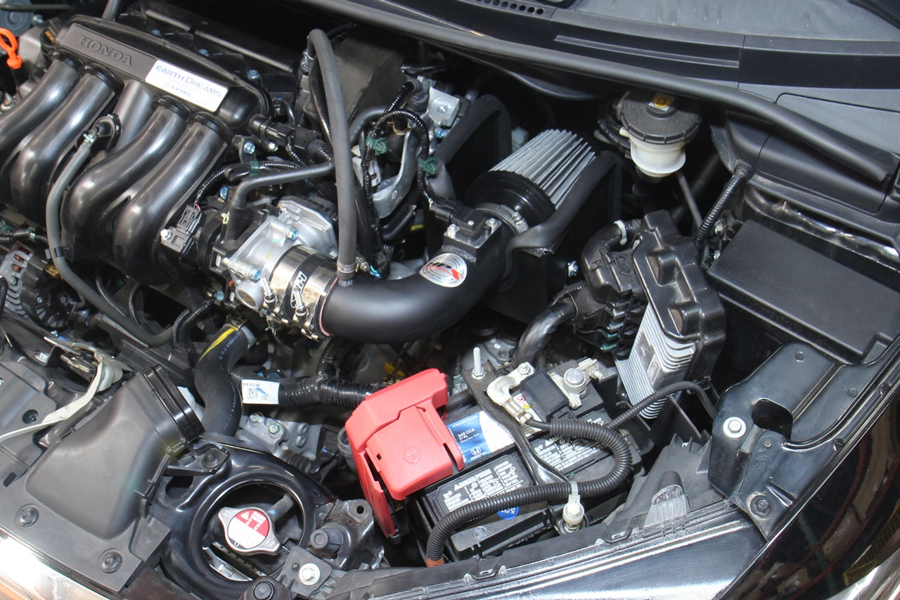 HPS Performance Air Intake Kit with Heat Shield, Black, 827-704WB