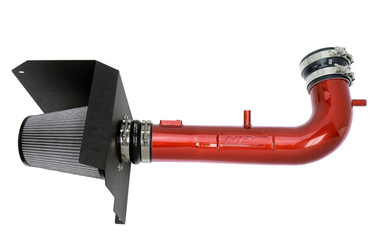 HPS Performance Air Intake Kit with Heat Shield Red 827-707R