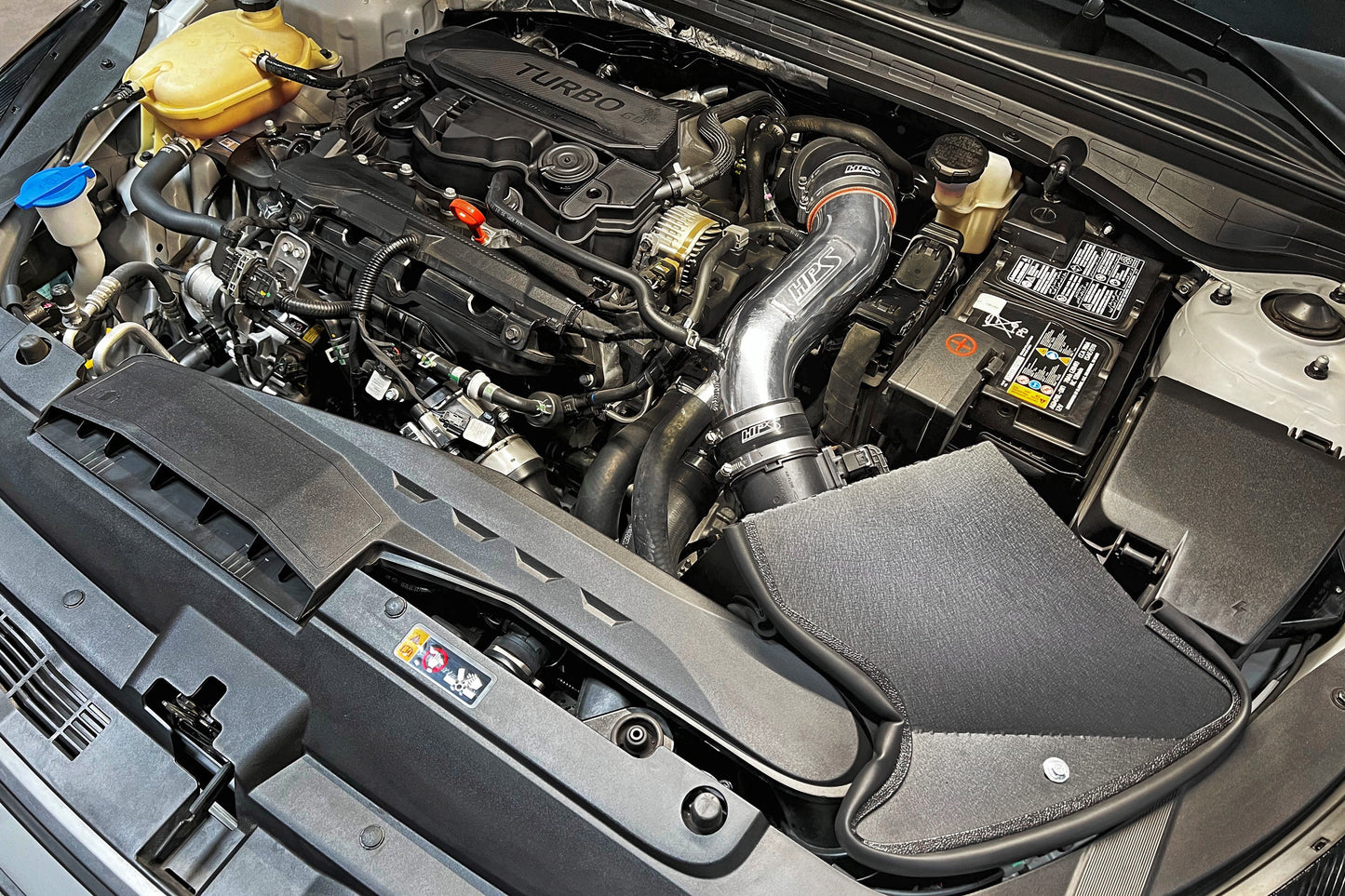 HPS Performance Air Intake Kit with Heat Shield, Black, 827-712WB