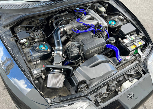 HPS Performance Air Intake Kit with Heat Shield, Polished, 827-715P
