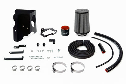 HPS Performance Air Intake Kit with Heat Shield, Red, 827-718R