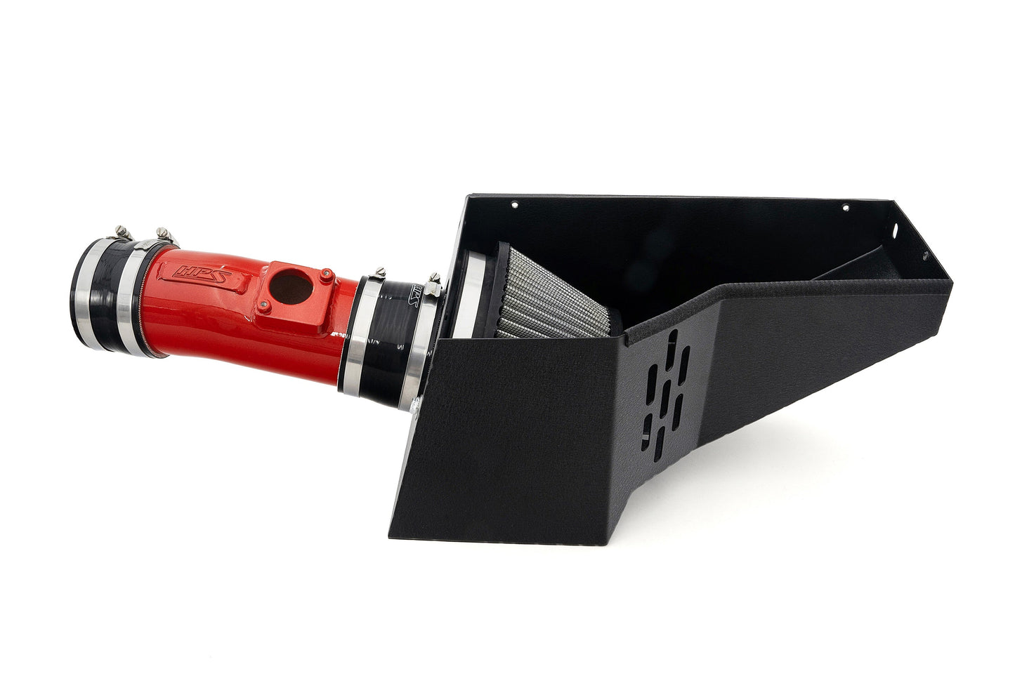 HPS Performance Air Intake Kit with Heat Shield, Red, 827-729R