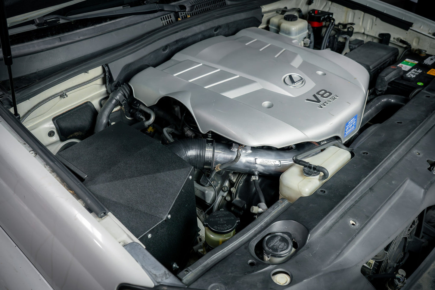 HPS Performance Air Intake Kit with Heat Shield, Red, 827-730R