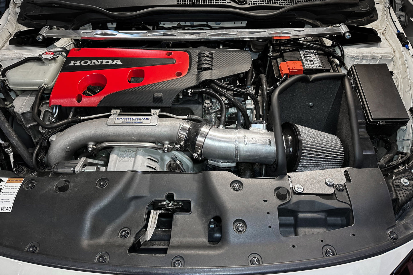 HPS Performance Air Intake Kit with Heat Shield, Red, 827-736R