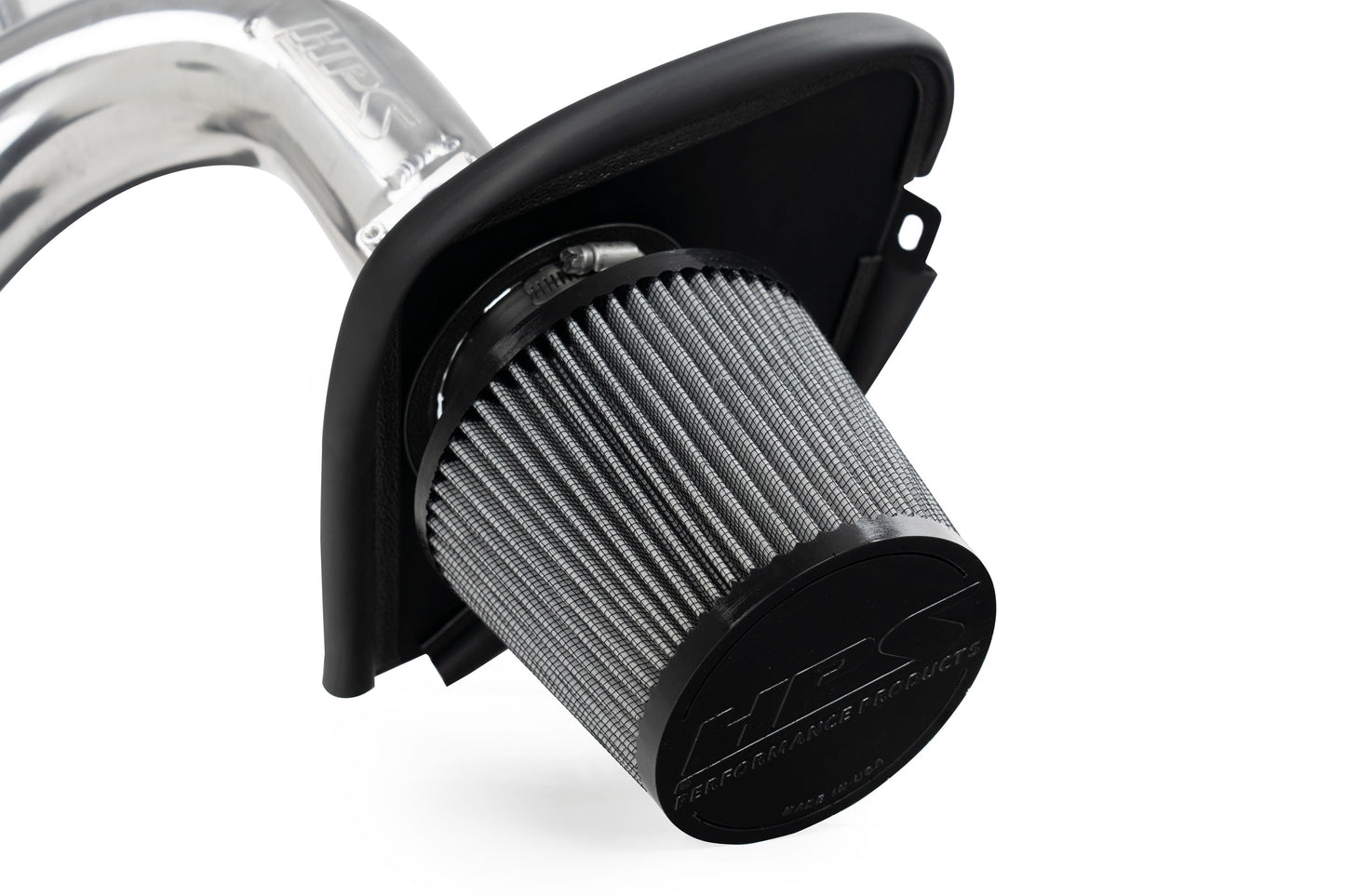 HPS Performance Air Intake Kit with Heat Shield, Black, 827-738WB