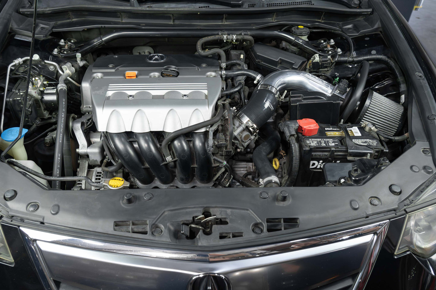 HPS Performance Air Intake Kit with Heat Shield, Black, 827-738WB