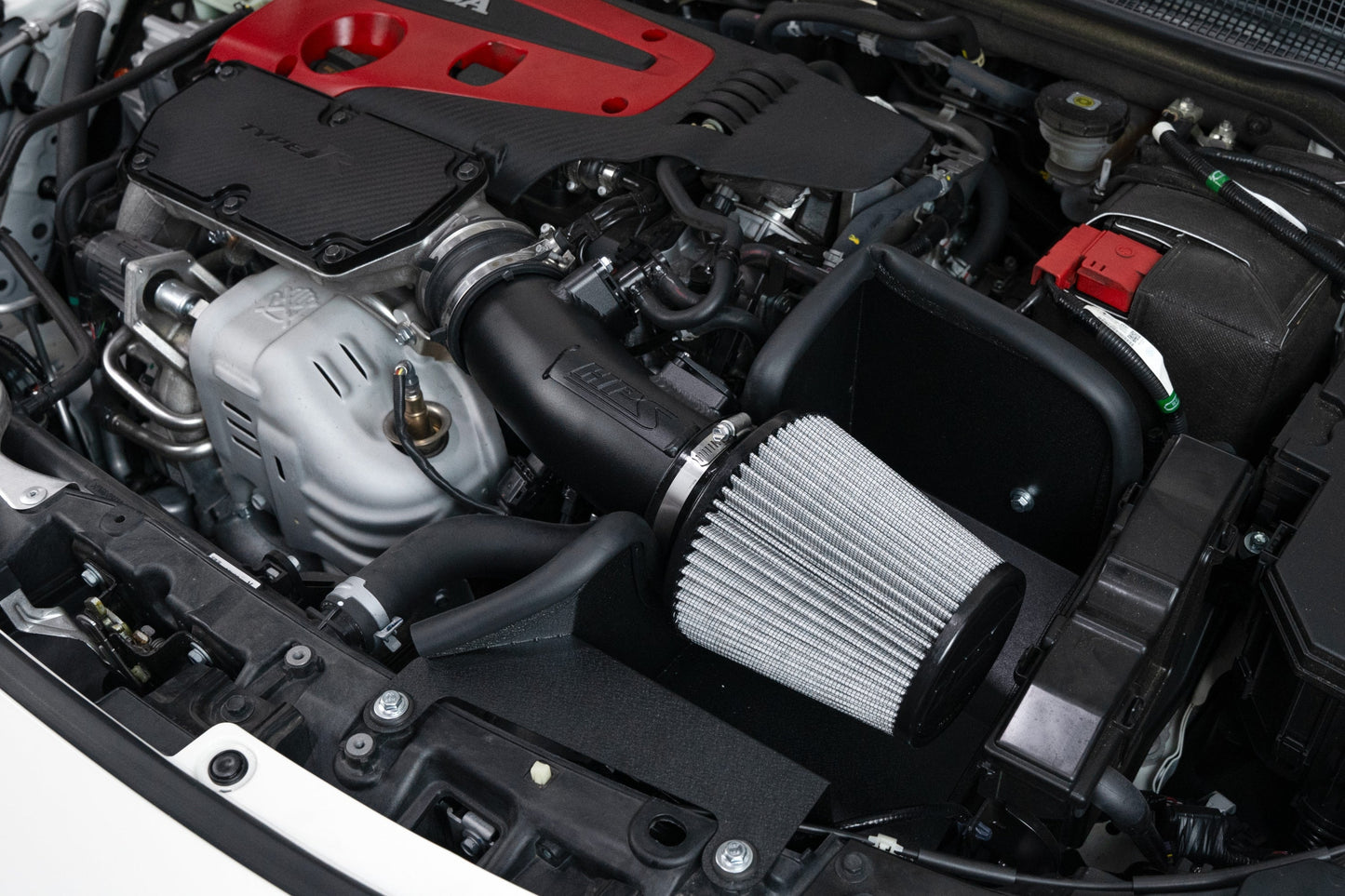 HPS Performance Air Intake Kit with Heat Shield, Black, 827-741WB