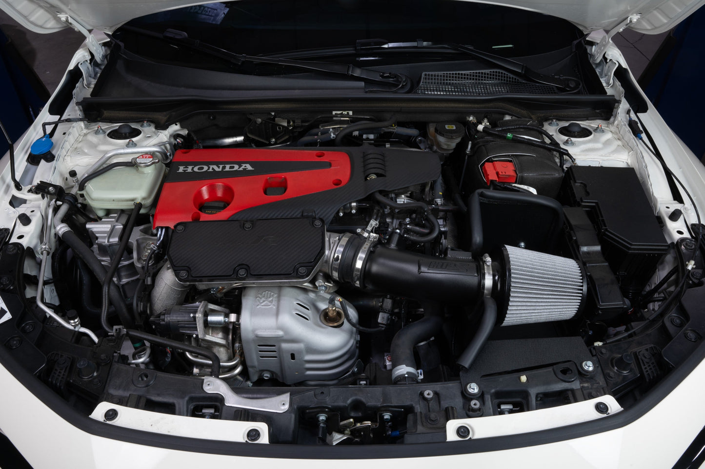 HPS Performance Air Intake Kit with Heat Shield, Black, 827-741WB