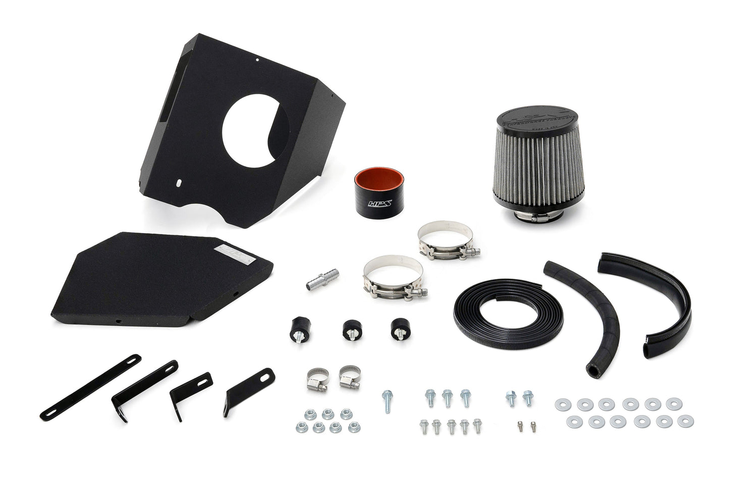 HPS Performance Air Intake Kit with Heat Shield, Polished, 827-769P