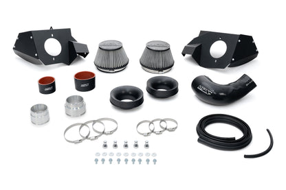 HPS Performance Air Intake Kit with Heat Shield, Polished, 827-772P